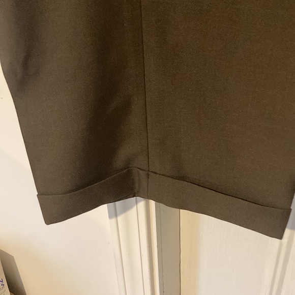 Men cuffed pants.Wrinkle resistant.fully tailored construction.machine washable. - Picture 3 of 6